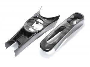 FIAT 500 Center Console Tunnel - Carbon Fiber - European Model